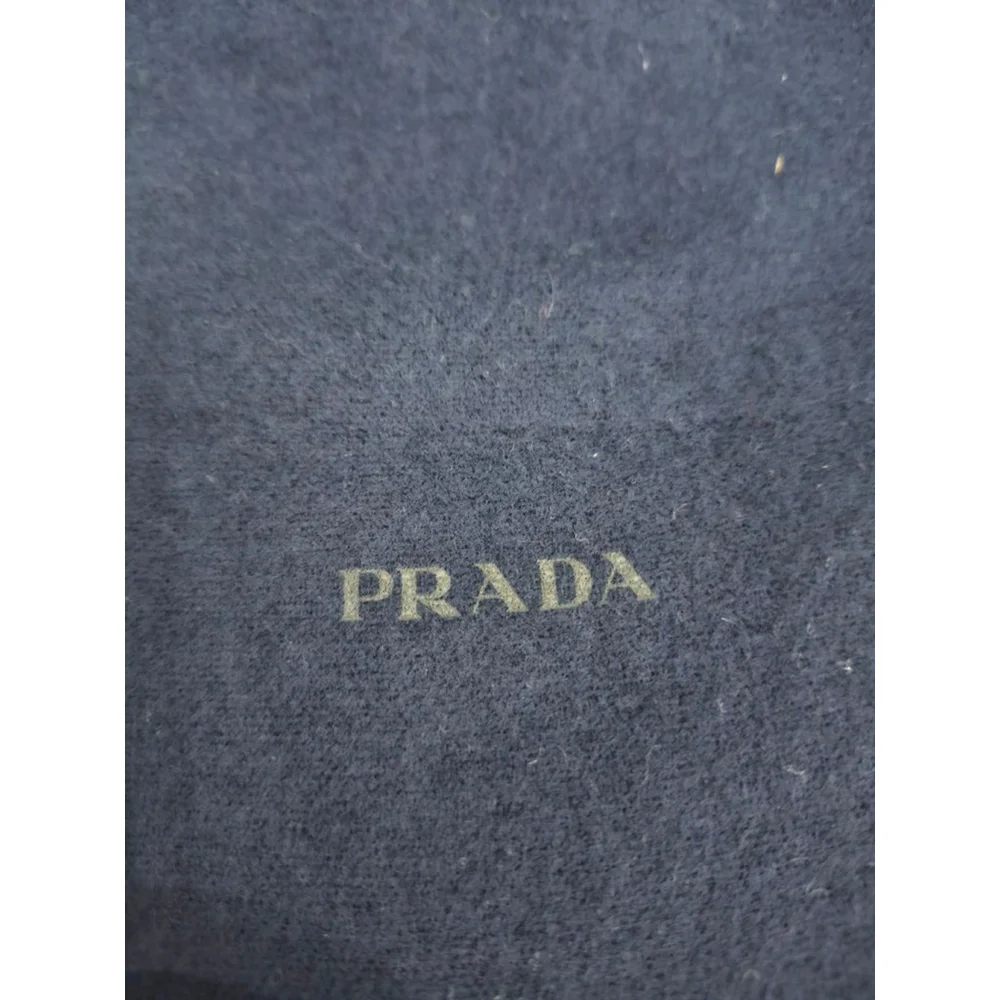 Prada Navy Dust Bag With Drawstring
